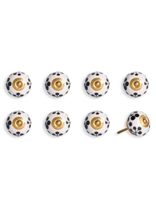 KNOB IT 8-Piece Ceramic & Metal Knob Set